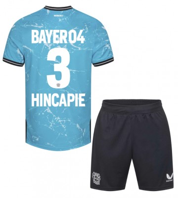 Bayer Leverkusen Piero Hincapie #3 Tredjeställ Barn 2023-24 Kortärmad (+ Korta byxor)